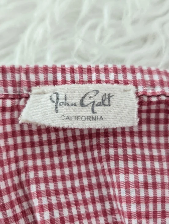 John Galt Red Gingham Tiffany Tank Top. One size fits most. - Picture 9 of 9